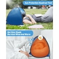 thumbnail image 6 of Mini Head Sun Shelter Tent 190T Silver Coated Polyester Foldable M L Sizes Portable Instant Shade Canopy for Beach Use, 6 of 7
