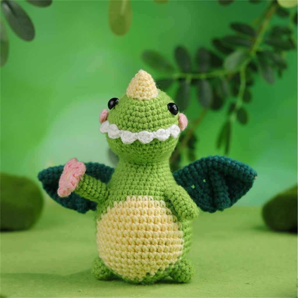 Crochet Kits Plant Crochet Yarn Set Cute Animal Crochet Kits DIY Beginners Crochet Kits with English Video Tutorials