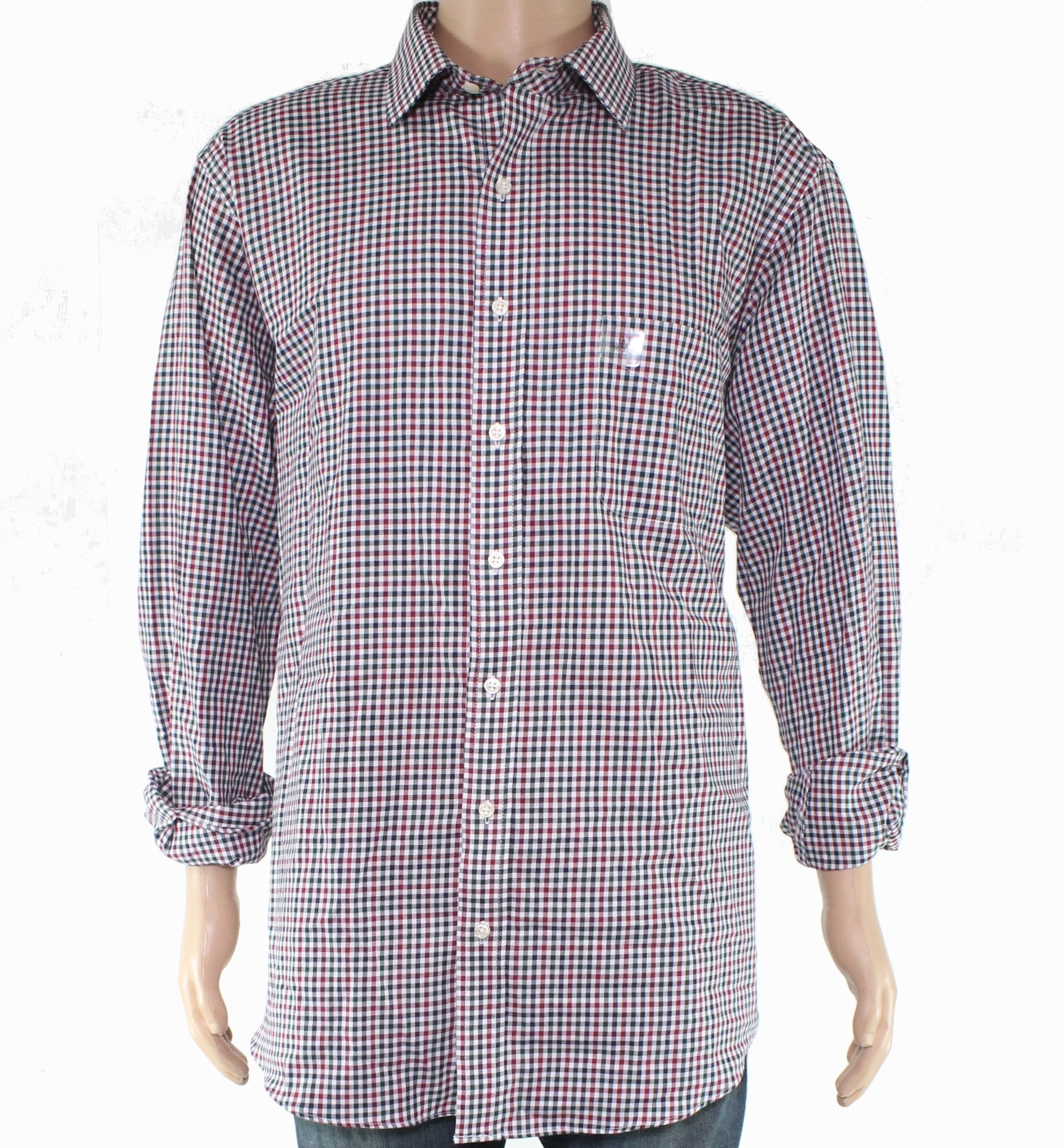 burgundy gingham dress