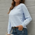 thumbnail image 4 of Women's Autumn And Winter Long Sleeve Solid Comfortable Tops, 4 of 6