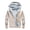 10 Khaki, variant on guisaled Mens Zip Up Hoodies Winter Warm Fuzzy Fleece Lined Hooded Jackets Outdoor Windproof Sherpa Jacket wiht Pockets