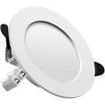 thumbnail image 2 of Led Recessed Spotlight, Extra Flat, Recessed Round Flat Ceiling Lamp, 7W 700Lumen Equivalent 70W Incandescent, Ac175-265V, Warm White, For Bathroom, Living Room, Pack Of 6, 2 of 5