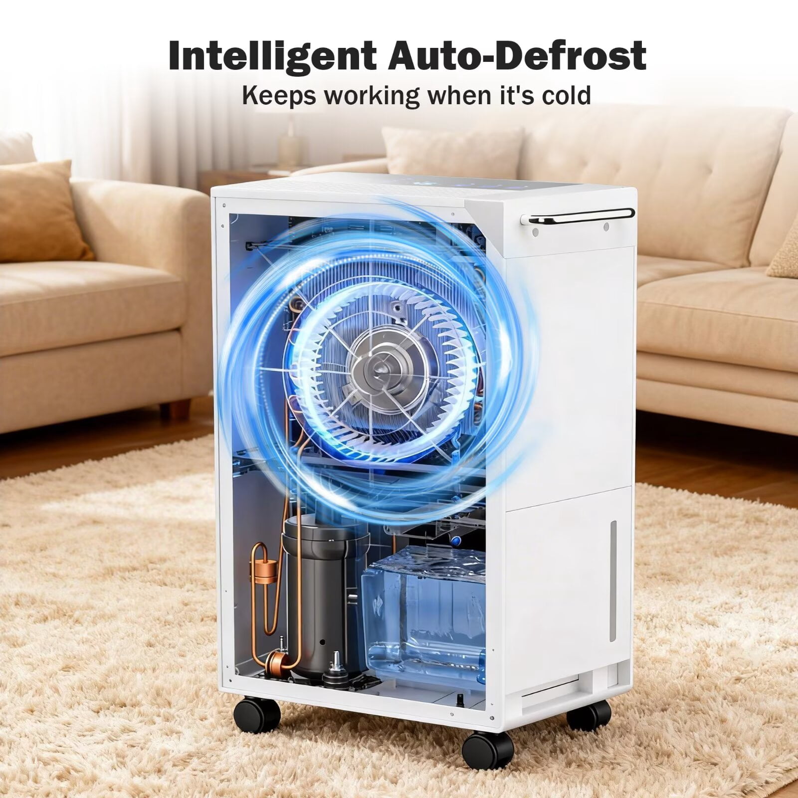 Dehumidifier for Basement & Home, Max 74 Pints, 5000 Sq.ft, Auto Shut Off, Dehumidifier with Drain Hose for Bathroom, Large Room, Garage(Black Display)