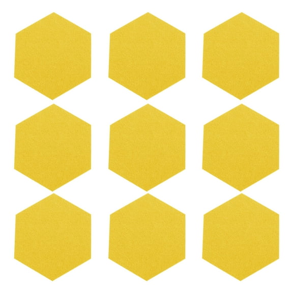 Greenadscape Felt Bulletin Board Wall Tiles 12 Pcs Hexagon for Bedroom