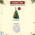 thumbnail image 3 of WSBArt Update Wool Fur White Tree Skirt Small Christmas Tree Skirt Plush Velvet Tabletop Christmas Tree Skirt Holiday Party Decoration 12inch Mini, 3 of 6