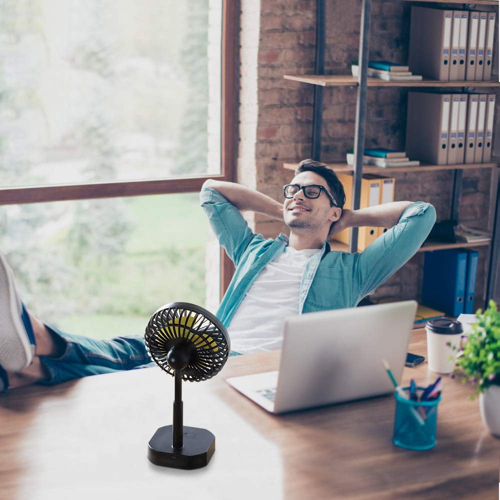 Quiet Portable Cooling Fan Adjustable Tilt with 3 Speeds - USB Powered