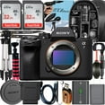 thumbnail image 1 of Sony a7 IV Mirrorless Camera + Tripod + 2 Pack 32GB Memory Card + Backpack + ZeeTech Accessory Bundle, 1 of 5