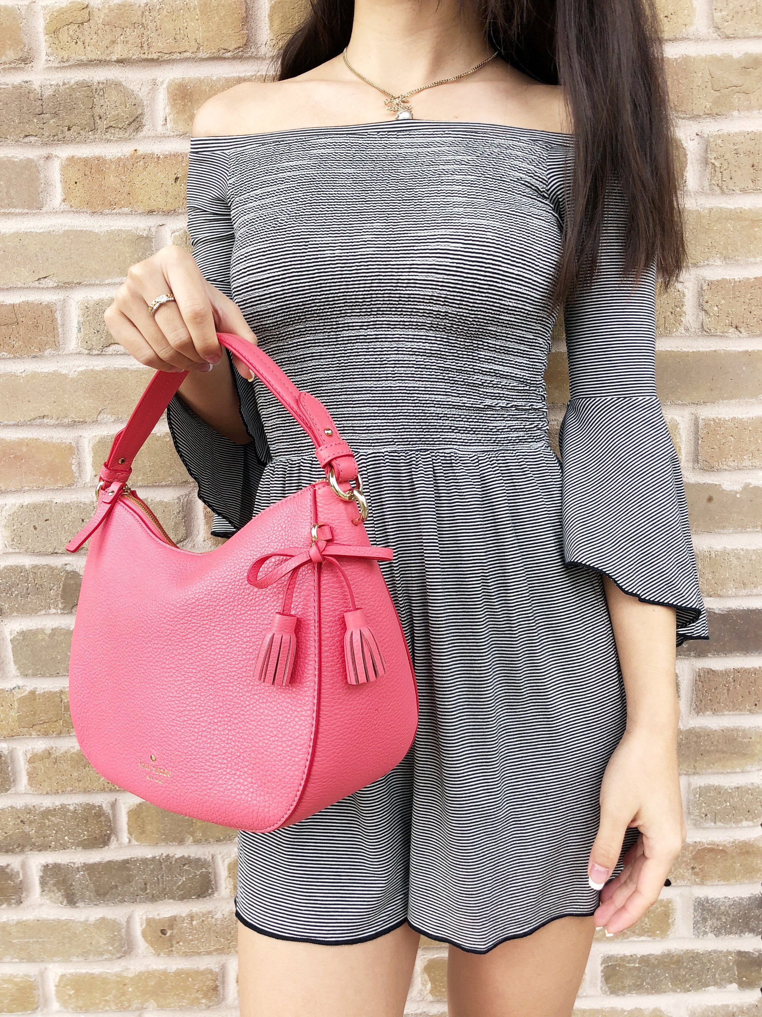 NWT Kate Spade Hayes Street Small Aiden Warm Guava Coral Pink Satchel Crossbody