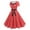 Red, variant on Women Dresses under $10! Xqxayjr Women Vintage 1950s Dress Retro Cocktail Party Swing Rockabilly Dresses with Cap Sleeves Retro Hepburn Style A-Line Dresses