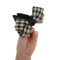 thumbnail image 4 of Unique Bargains 1 Pc Fashionable Plaid Hair Clips for Home Black White, 4 of 5