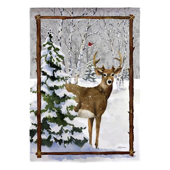 Winter's Whisper Garden Strie Flag