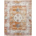 thumbnail image 1 of Distressed Floral Turkish Oriental Medallion Area Rug, 1 of 8
