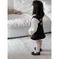 thumbnail image 4 of Spring Girls Baby Bow Straps Denim Dress 0-3Y Korean Style Baby Clothing Set Cute Toddler Skirt Optional Lantern Sleeve Blouse, 4 of 6