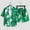 05 Green, variant on Weiqiqre Floral Hawaiian Shirt Set for Men Summer Button Up Shirt Short Sleeve Tropical Casual Aloha Shirt and Shorts Set