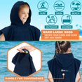 thumbnail image 4 of Poncho de Surf, Bata Cambiadora y Toalla de Playa para Niños Sun Cube Navy, 4 of 7