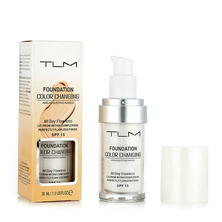 TLM Flawless Colour Changing Foundation,Warm Skin Tone Foundation Liquid Base