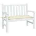 thumbnail image 3 of vidaXL 39.4 in x 19.7 in White Plain Bench Cushions Outdoor Seating Cushions, Water-Resistant, 3 of 6