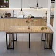 thumbnail image 2 of Noble House Modern Extendable Dining Table,23.6-118" Length Seats 2-10,MDF Top with Metal Frame,Ancient Oak, 2 of 14