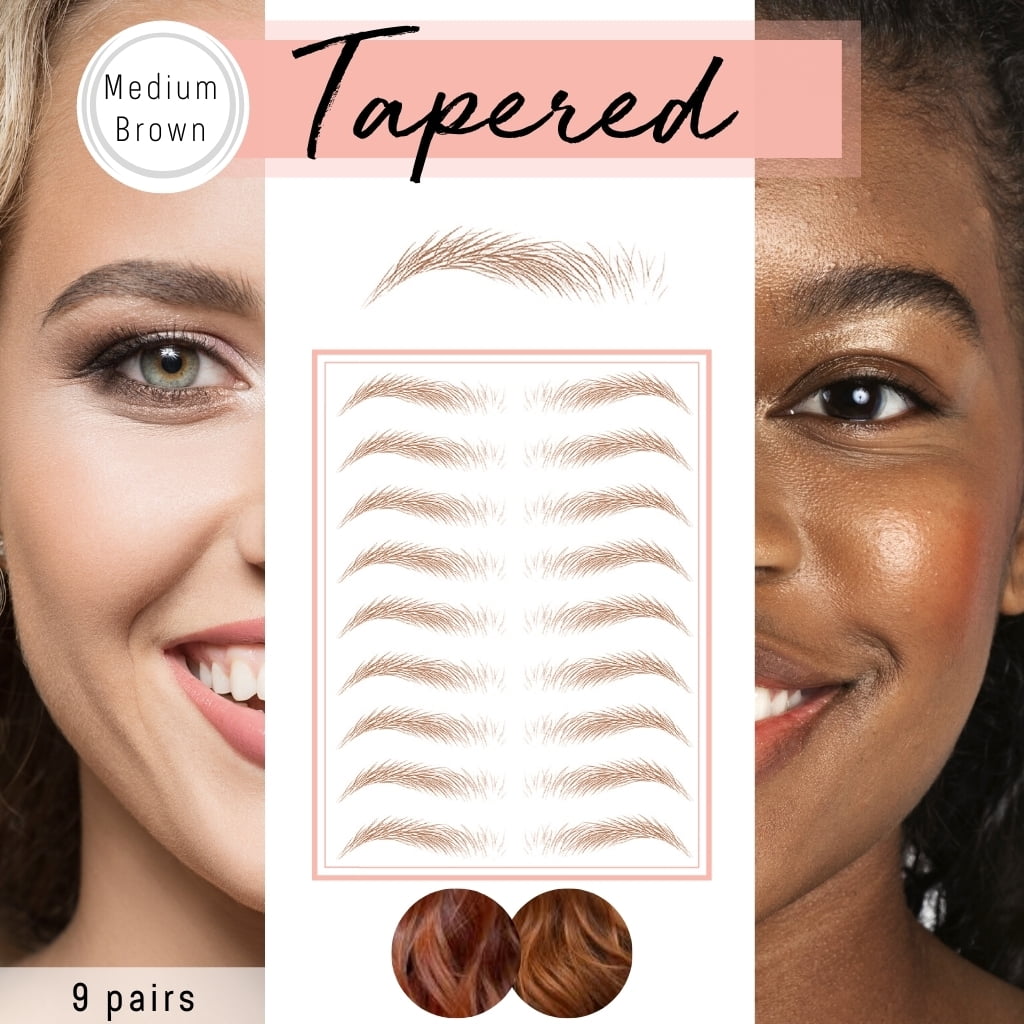 Temporary Eyebrow Tattoo Brows by Bossy Temporary Eyebrow Tattoo | 8 Colors & 6 Styles