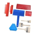 thumbnail image 2 of Juego de 9 Uds de herramientas de granulado de madera, herramienta de pintura de grano de madera, herramientas de pintura de decoración de rodillos, 2 of 8