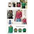 thumbnail image 4 of Pink Queen 2025 Women's Long Sleeve Cutout Keyhole Neck Top Ribbed Knit Shirts Casual Elegant Stretch, 4 of 5