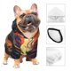 thumbnail image 3 of Fotbe Colorful Wave Dragon Head Sudadera con Estampado para Perros Pequeños – Suéter con Capucha para Mascotas, Tela Suave de Forro Polar con Bolsillo-X-Small, 3 of 7