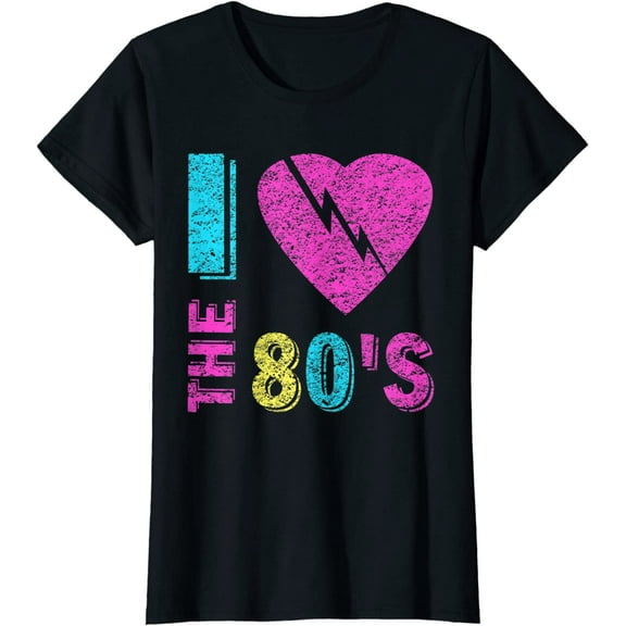 I love The 80'S T-Shirt 80's 90's costume Party Tee