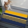 thumbnail image 3 of Navy Yellow Grey Stripes Entryway Rug 2'x3'&nbsp; Non Slip Front Door Mats, Abstract Lines Geometric Modern Entrance Rugs Indoor Outdoor Carpet, Washable Floor Mats Small Area Rug for Bedroom Kitchen, 3 of 8