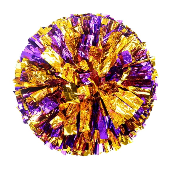 2PCS Cheerleading Handheld Colorful Flowers Sports Activities Performance Cheering Supplies Colorful Lightweight Finger Ring Buckle Design Anti Off PET Material