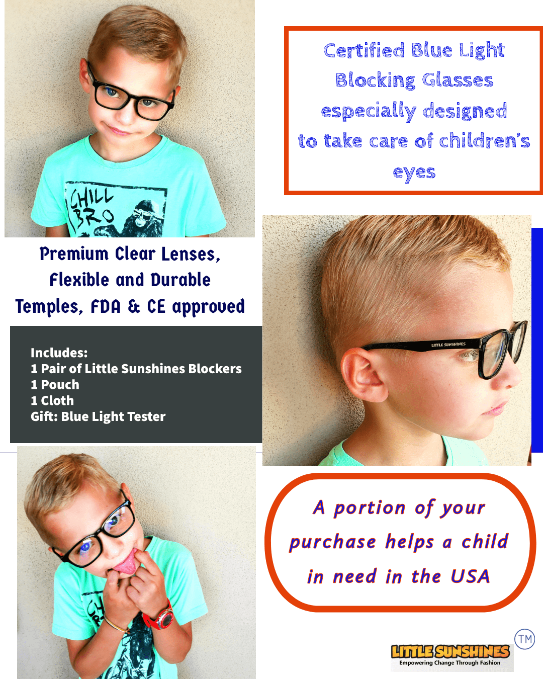 Black Licorice Blue Light Blocking Computer Glasses for Kids - UV400