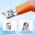 thumbnail image 7 of Wide Opening Anti, 2026 New Professional Slant Head Nail Clipper - Wide Opening Anti-Splash Design for Thick & Ingrown Toenails, Easy-Grip Ergonomic Clippers for Men and Women(Black,2PC), 7 of 7
