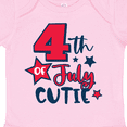 thumbnail image 4 of Inktastic 4th of July Cutie with Stars Boys or Girls Baby Bodysuit, 4 of 5
