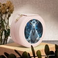 thumbnail image 6 of Naloa Forest Meditating Goat Round Jewelry Box, Travel Jewelry Organizer, 3.9 x 3.9 x 2in Jewelry Storage Box for Women-Pink, 6 of 7