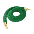 thumbnail image 3 of Queue Rope  Stanchio con ganchos plateados Verde 59 pulgadas Sharpla Barrera de cuerda de terciopelo, 3 of 7