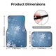 thumbnail image 5 of Fotbe Snowflakes1 Juego de 4 Tapetes para Auto con Estampado – Alfombrillas de Goma Reforzada, Diseño Antideslizante, Protección para Todo el Año – Vehículos, Autos, Camionetas y SUVs, 5 of 7