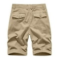 thumbnail image 4 of IROINNID Cargo Shorts for Men Plus Size Cargo Shorts Multi-Pockets Relaxed Summer Beach Shorts Pants,Khaki, 4 of 4