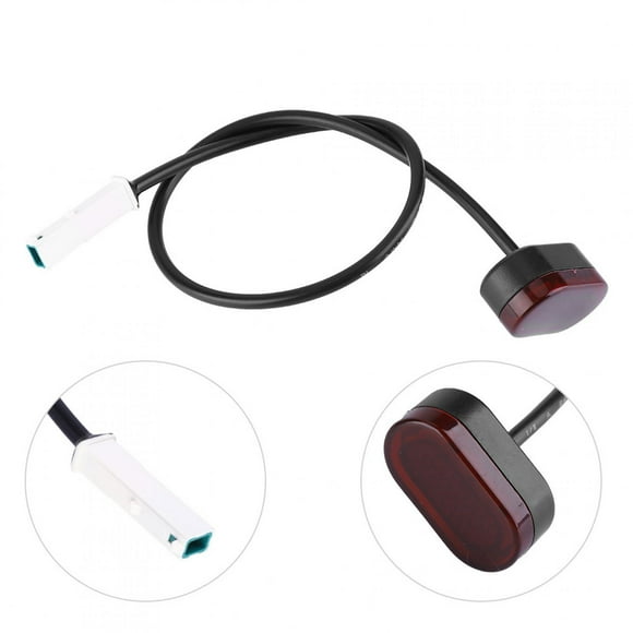 Tail Lamp, Black & Red Electric Scooter Tail Light, ABS Plastic Approx.12g Electric Car Electric Bike Electric Scooter for M365 Electric Scooter