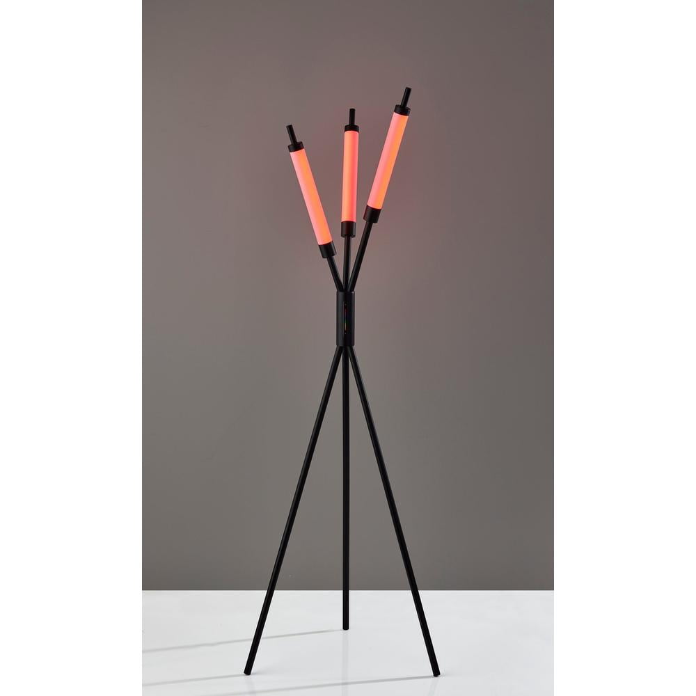 Adesso Collin 62.5" 3-Light Modern Color Changing 3-Way Touch Integrated LED Floor Lamp