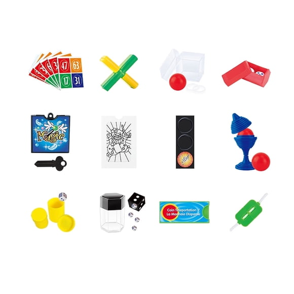 Refurbished No Brand Import Ex Kids Magic Kit with 12 Random Classic Tricks, Easy Beginner Illusions for Boys and Girls Ages 8+