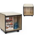 thumbnail image 2 of Topcobe Pouf de Rangement Pliable Pouf, Table Basse Cube Carrée Polyvalente pour Salon de Chambre à Coucher, Pouf Pouf Boîte de Rangement Tabourets de Siège de Salon avec Roues, 2 of 6