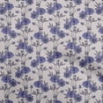 thumbnail image 1 of oneOone Cotton Flex Medium Blue Fabric Floral Retro Craft Projects Decor Fabric Printed By The Yard 40 Inch Wide, 1 of 5
