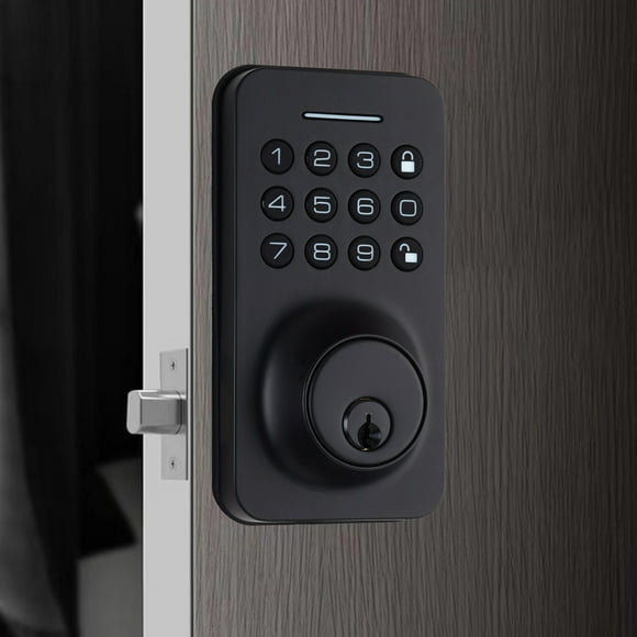 WAFU Fingerprint lock,Unlocked Bt App Lock 4 Unlocked Door Lock App/manual Unlock Auto Splenssy Keyless Door Key/ Smart App/manual Smart App/manual Unlock Simbae With Keypad Smart Auto Lock Easy