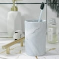 thumbnail image 6 of Ceramic Rustic Marble Bathroom Tumbler Cup for Mouthwash Rinsing Toothbrush and Toothpaste Holder Stand Cups - Milk Drinking Cups for Christmas Birthday, 6 of 6