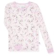thumbnail image 4 of Sleep On It Girls Bamboo Viscoce 2-Piece Snug Fit Pajama Set (2-Pack) - Floral, Size 8, 4 of 9