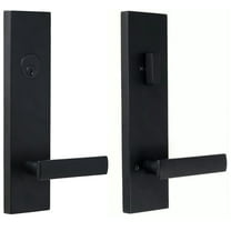 Weslock 066217272SL2D Addy Deadbolt Keyed One Side Handle Set with Philtower Lever, Matte Black