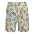 thumbnail image 6 of Wukai Skateboard Print Beach Trunks with Compression Liner Swimsuit Quick Dry Beach Sports Shorts with Pocket-Small, 6 of 8