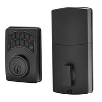 Hyper Tough Electronic Keypad Deadbolt with Matte Black Finish, Smart, Secure and Convenient