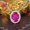 Rose Pink, variant on 6x8mm Oval Shape Lab Grown Ruby Pigeon Blood Red Color Gemstone with Inclusions S925 Sterling Silver Chain Necklace Women Jewelry