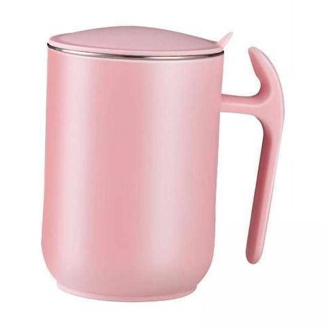 Juego de 5 Tazas de Café Aisladas con Asas Y Tapas, Vaso Térmico para Bebidas Calientes 5 piezas
