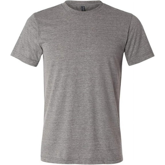 Bella Canvas mens 3413c Large Grey Triblend